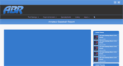 Desktop Screenshot of amateurbaseballreport.com